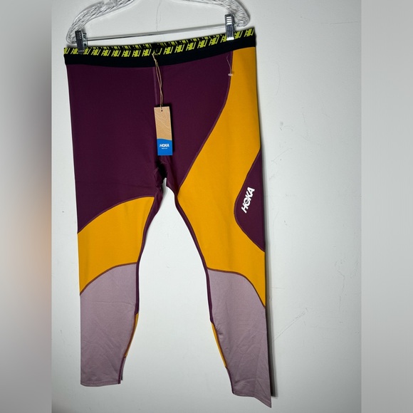 New Hoka One One Hupana Tight Women's Grape Wine 7/8 Length leggings size XXL - Picture 4 of 10